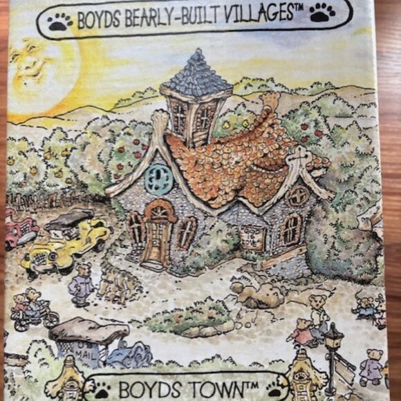 Boyds Bearly-Built Villages #4 The Boyds Barely A School 2000 Vintage #36 of 239 - Picture 1 of 16